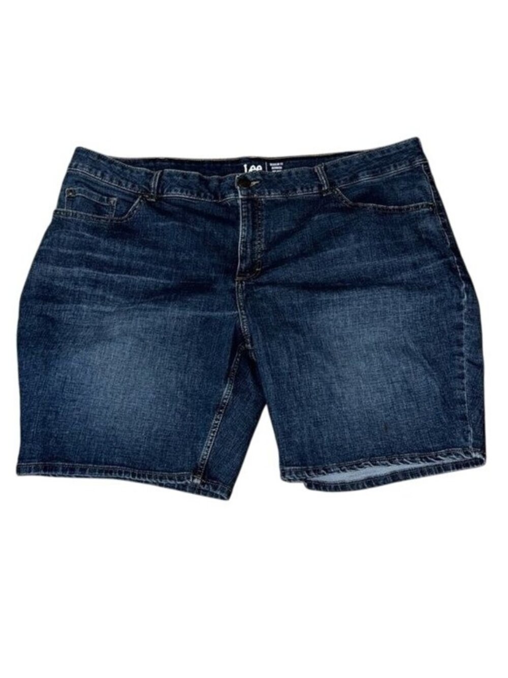 Lee Womens Bermuda Mid Rise Regular Fit Jean Shorts 26W